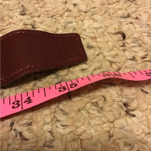 HERMES LEATHER BELT SZ 35 SOME DAMAGE TO UNDERSIDE GUC PARIS - Picture 5 of 6